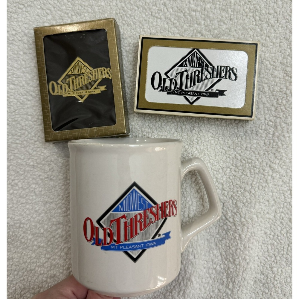 Midwest Old Settlers & Threshers, Mt. Pleasant IA Mug Playing Cards Iowa - Picture 2 of 2
